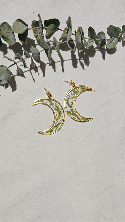 Moss & Gold Flake moons