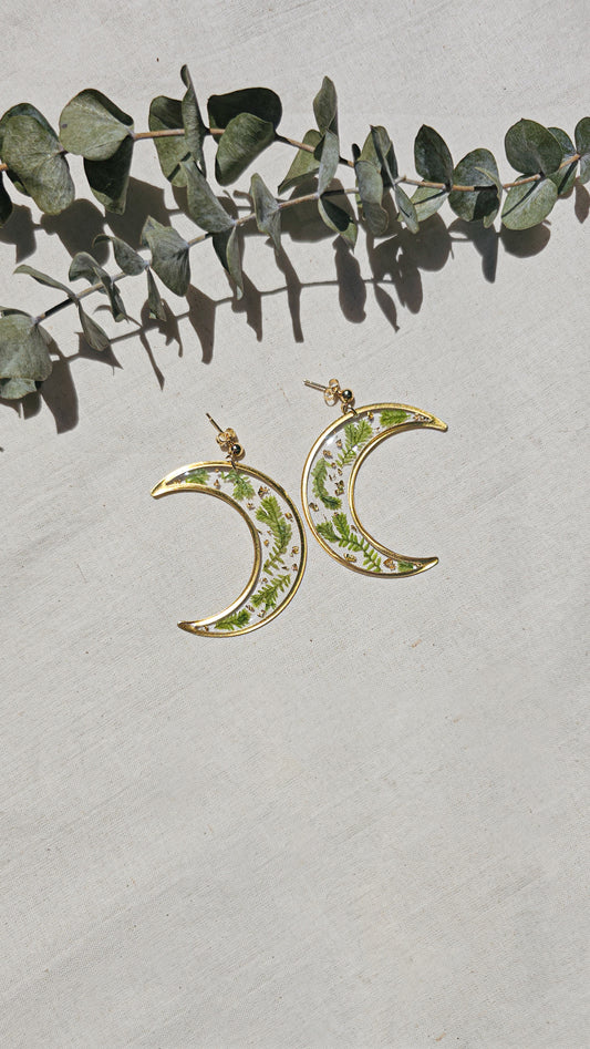 Moss & Gold Flake moons