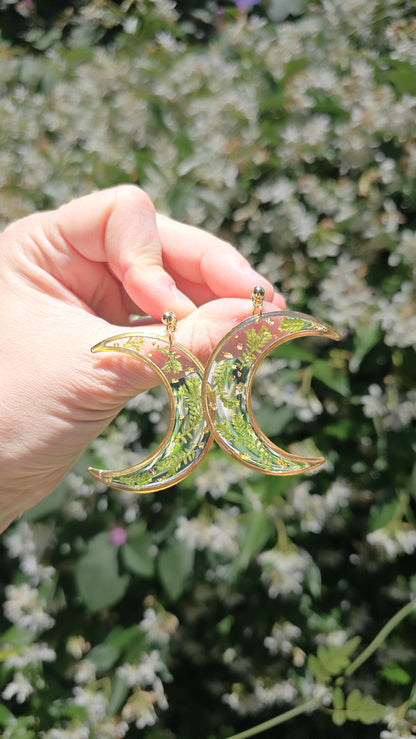 Moss & Gold Flake moons